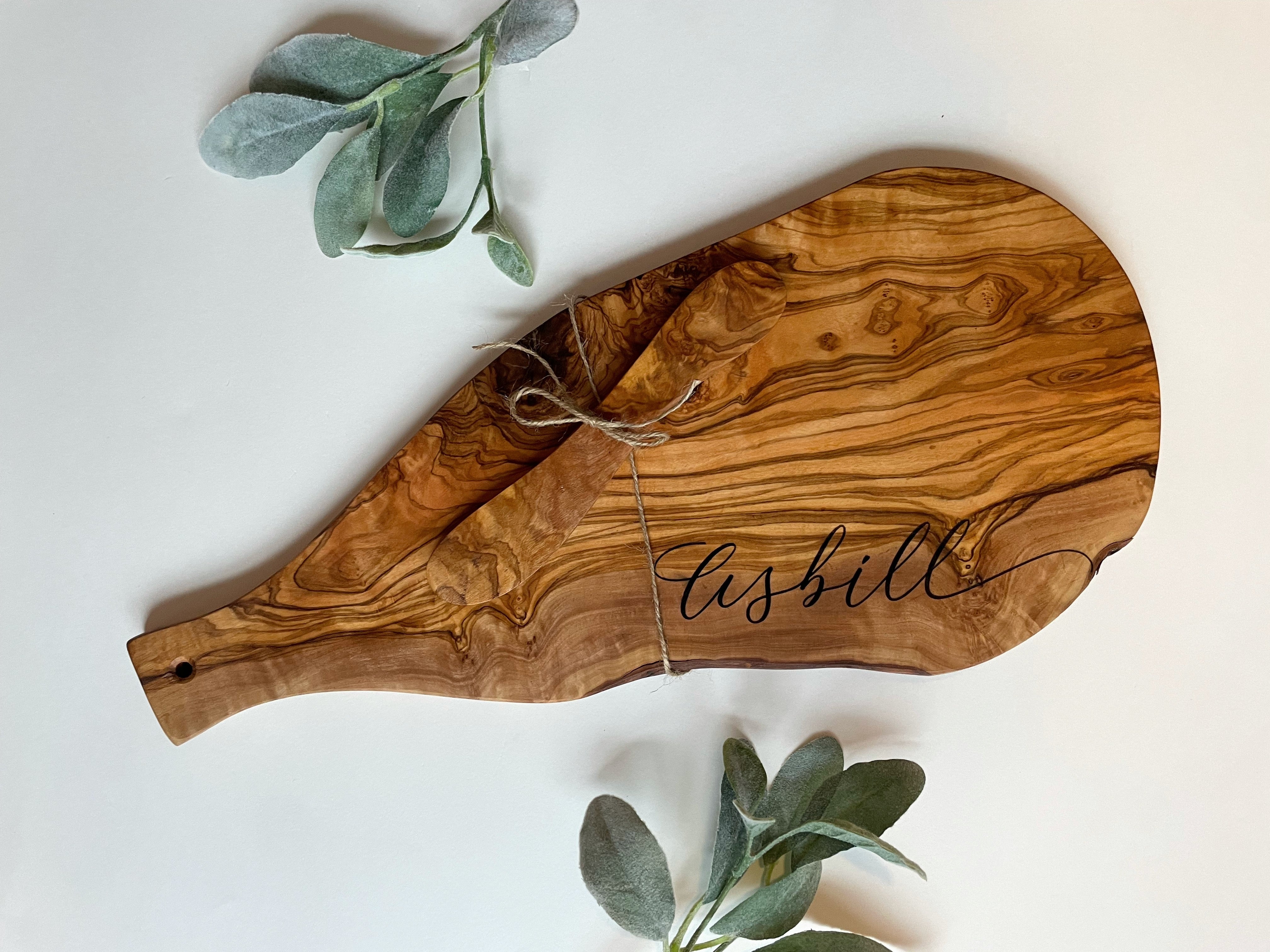 Custom Cutting Board With Handle, Olive Wood Chopping Boards, Olive Wood Cutting  Board, Meat and Cheese Tray, Bread Cutter, Cheese Board 