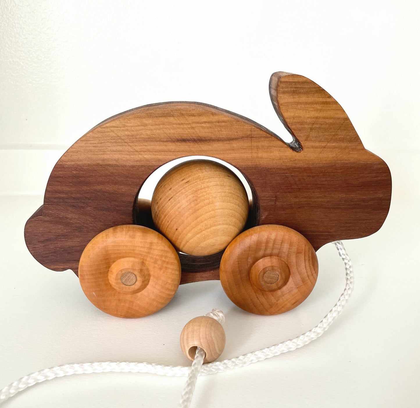 Wooden animal pull toy