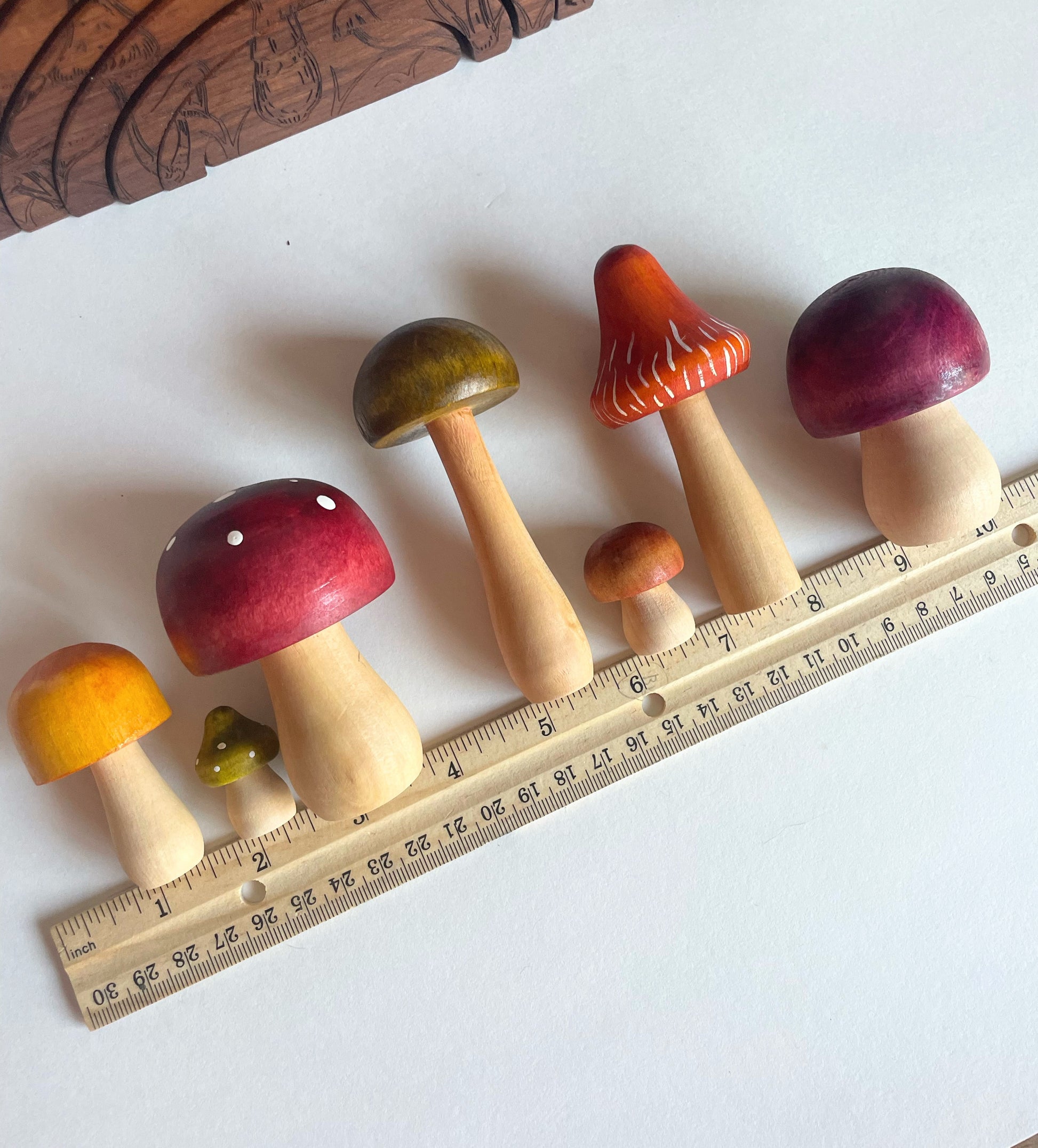 Wooden Mushrooms - Set/2