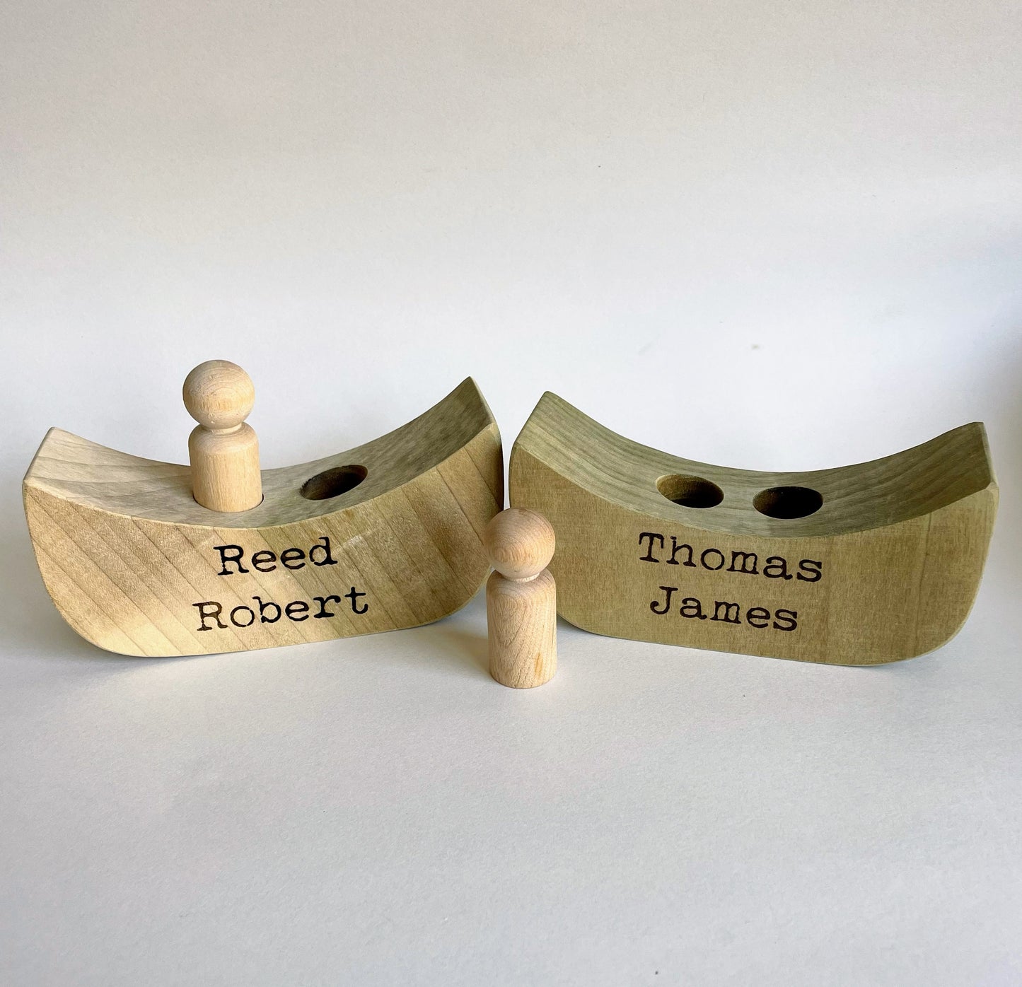 Wooden baptism or birthday boat