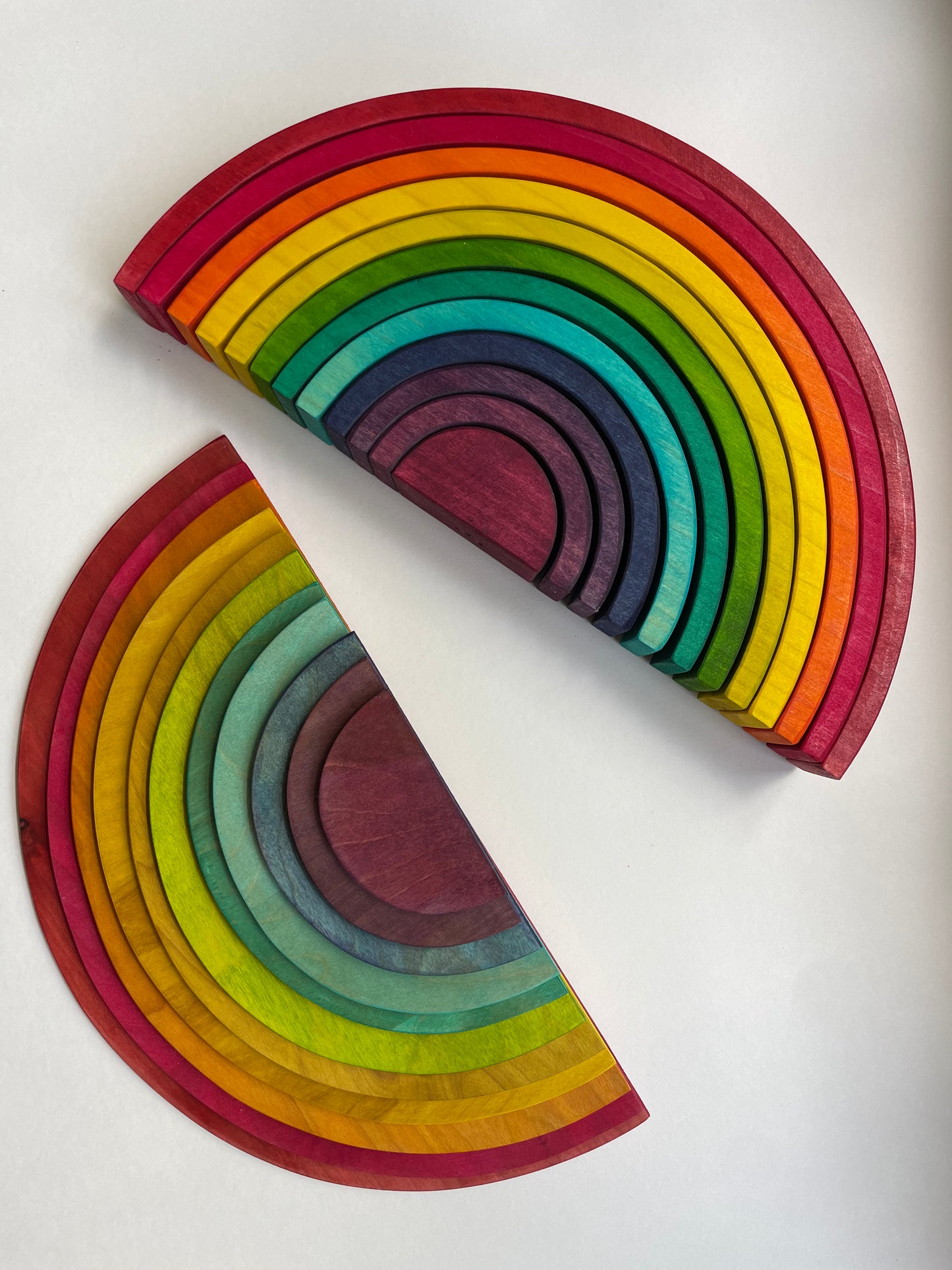 Stained rainbow Semi circles